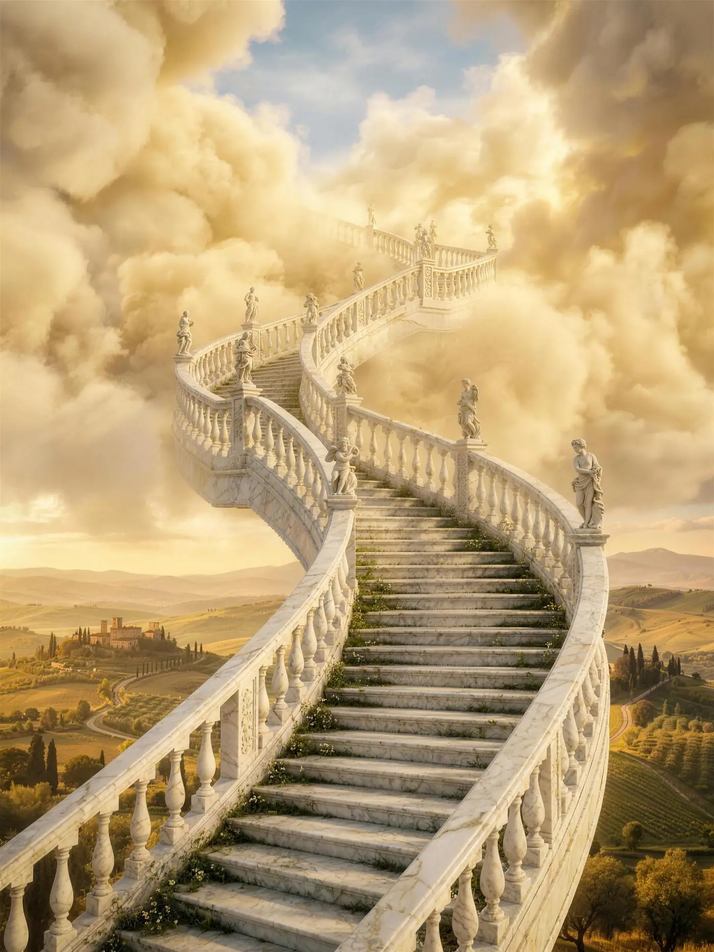 Marble staircase